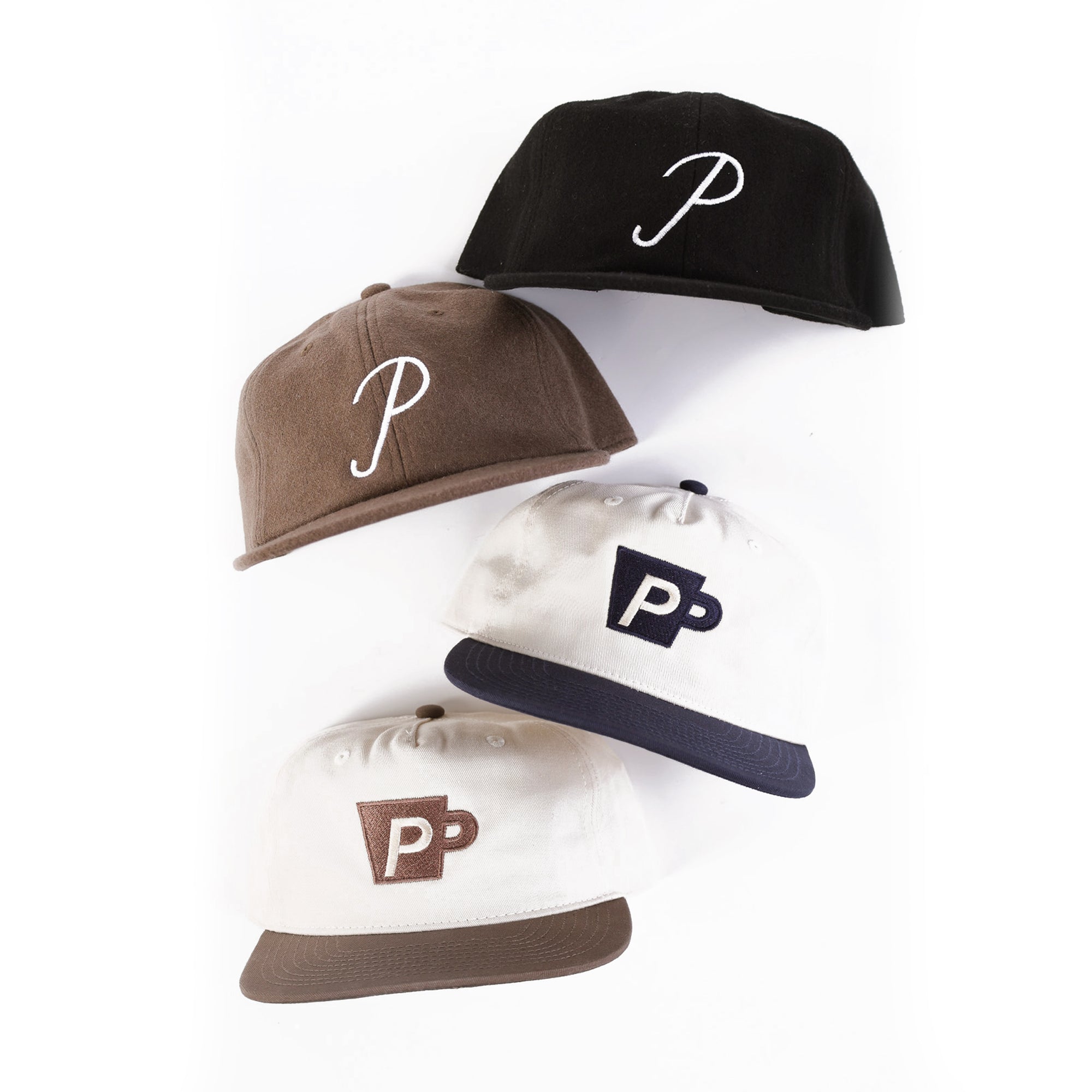 Two Tone Snap Back P Hat (Brown)