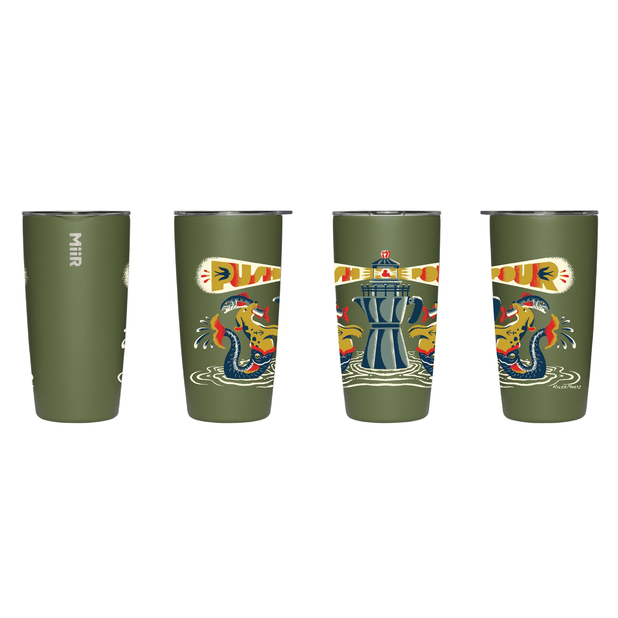 Light House Miir Tumbler 16oz (Evergreen)