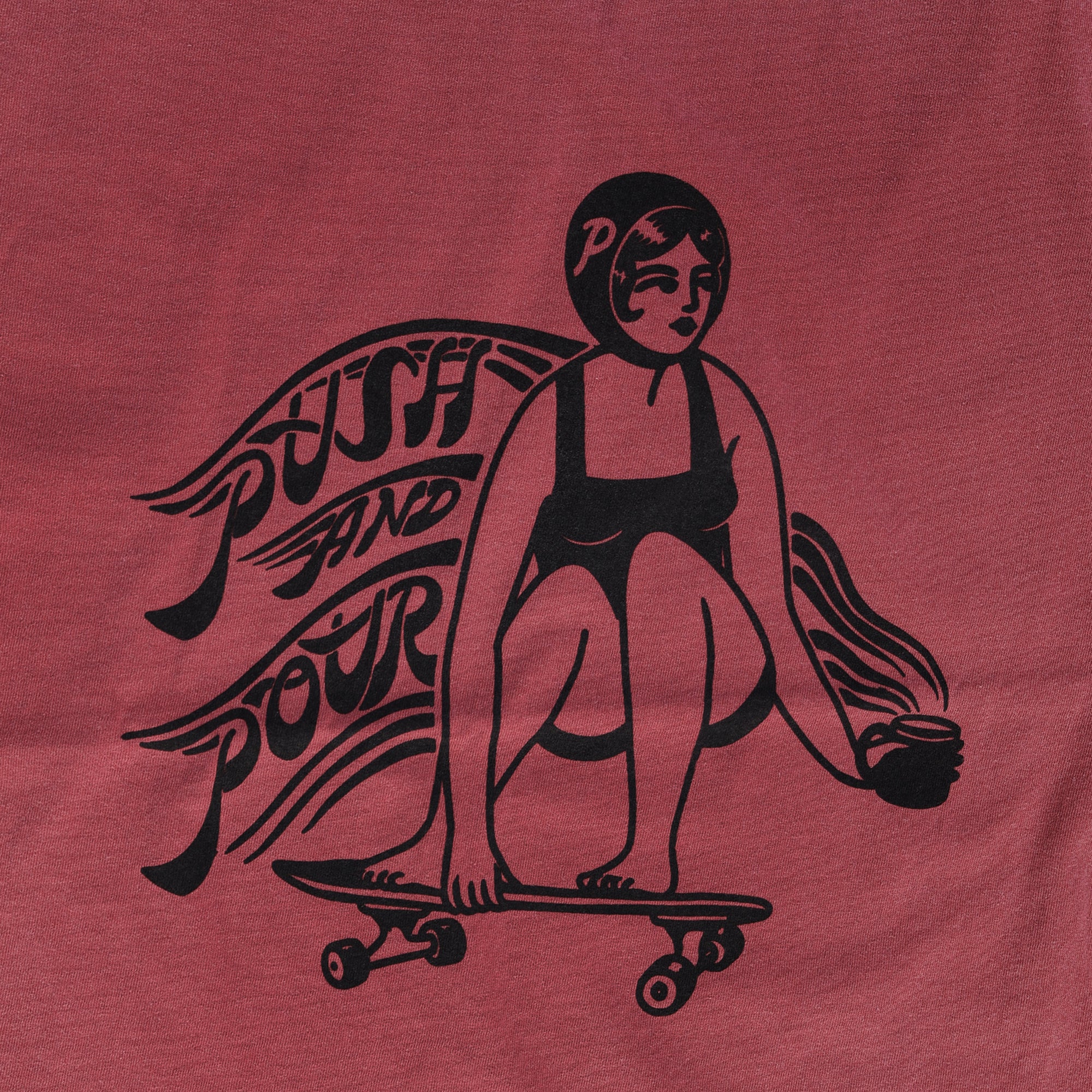 She was a skater girl Tee Red