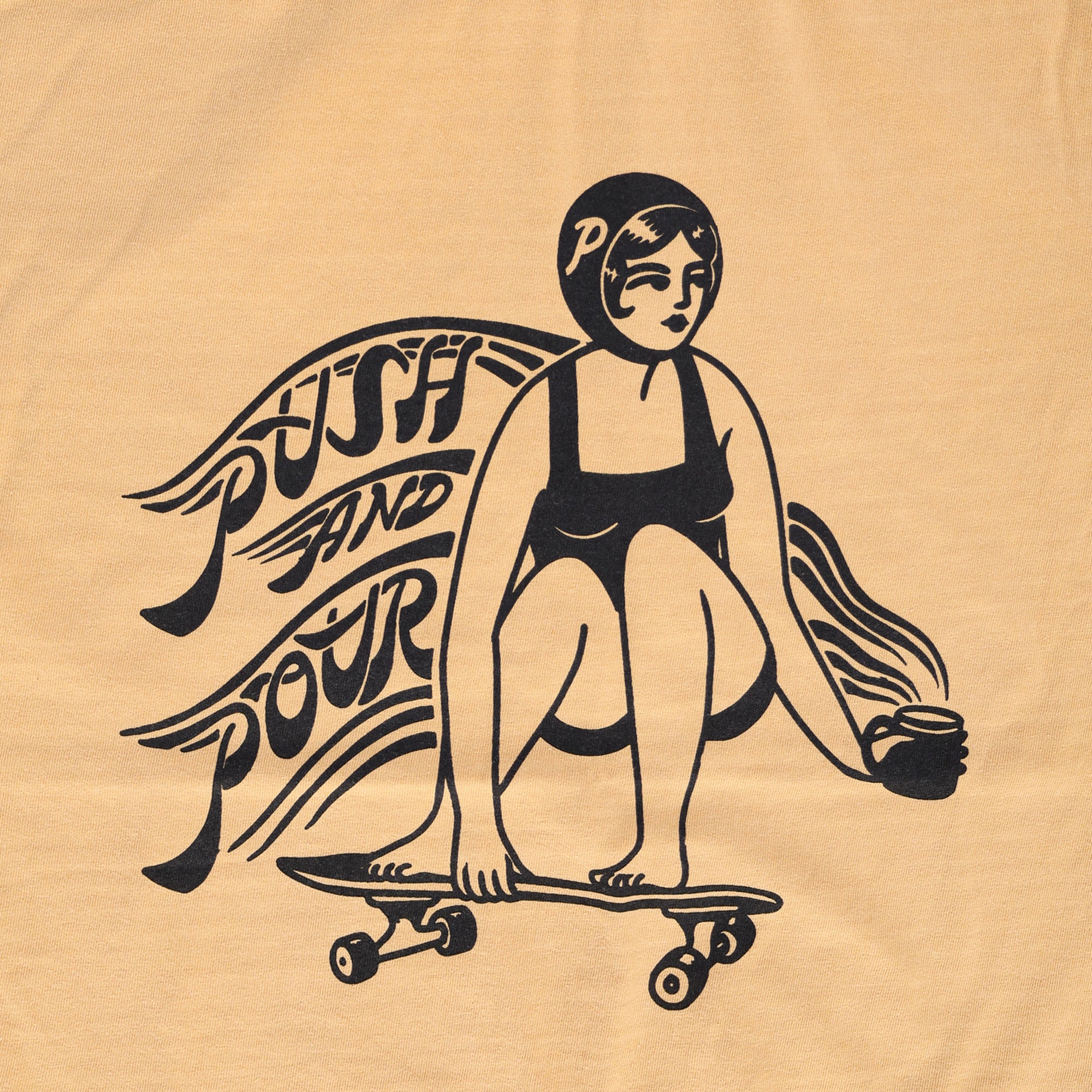 She was a skater girl Tee Gold